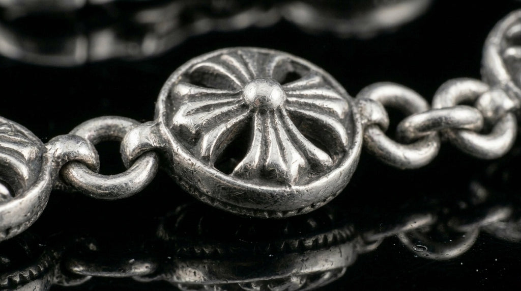 Cursed Aux Bracelet – Gothic Cross Ball Chain